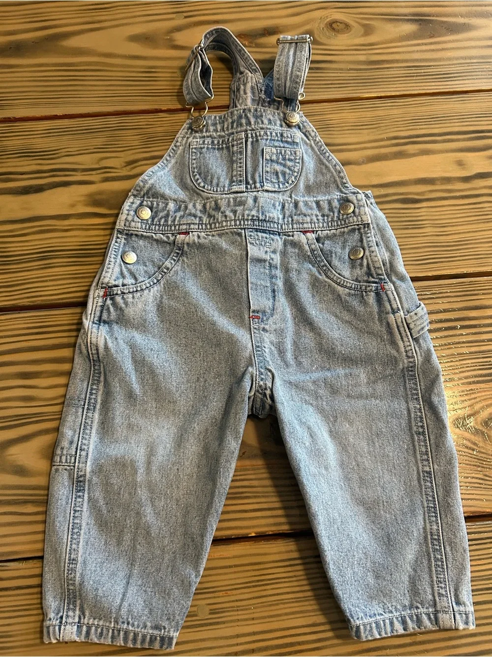 GAP Light Blue Denim Kids Overalls with Adjustable Straps